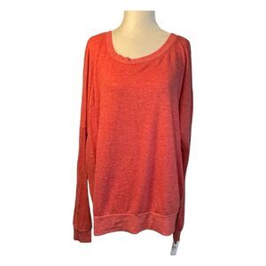 Project Social T Dolman Sleeve Sweatshirt Kisses Red Fleece Pull-Over L‎